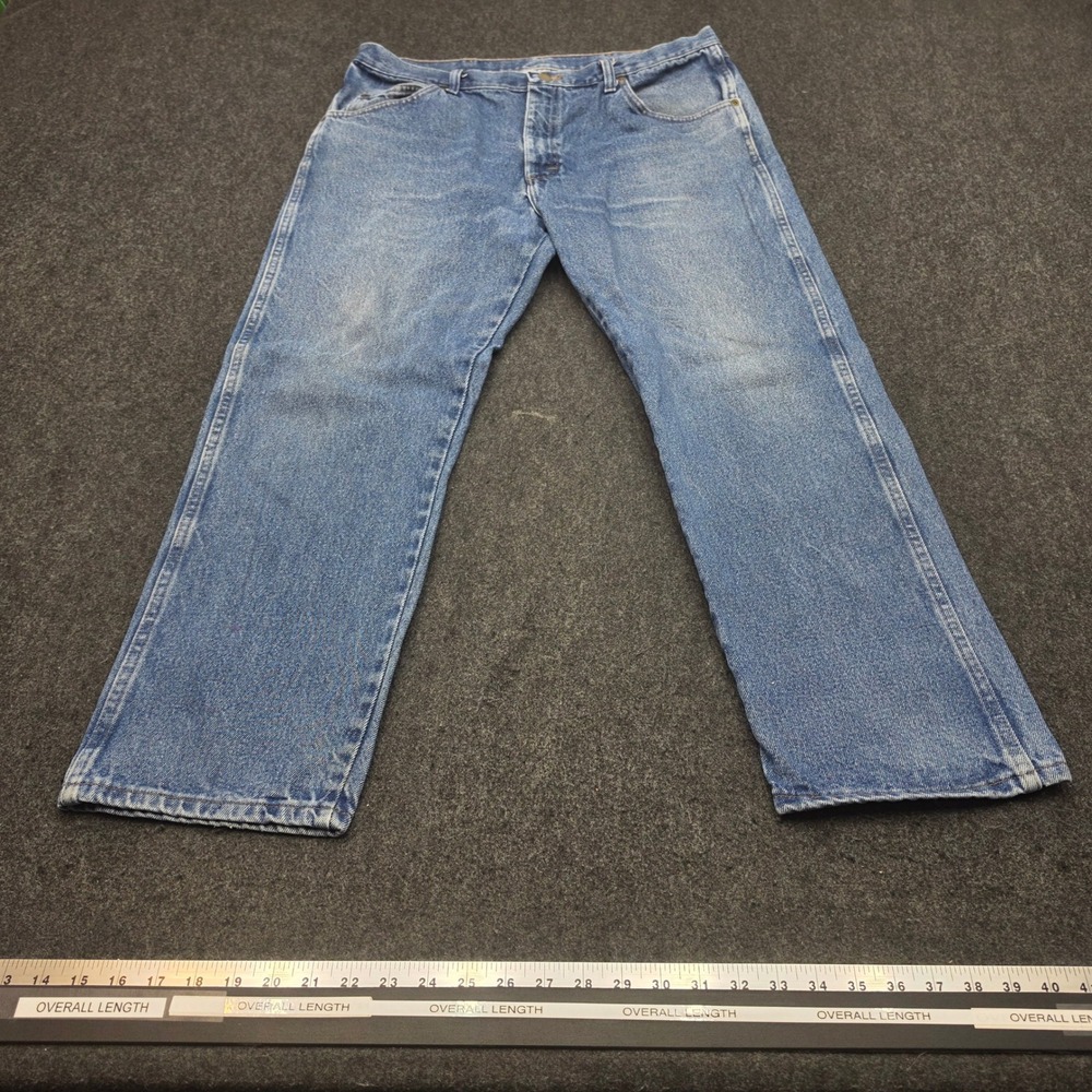 Wrangler Jeans Men 38x29 Blue Cowboy Cut Straight Leg Denim 9622WMD